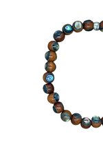 Brown Abalone Stretchy Bracelet