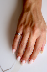 14K Gold .85 ct Round Diamond Pinky Ring