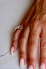 14K Gold Oval 2.02ct Diamond Pinky Ring #2