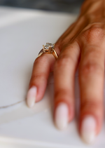 14K Gold Oval 2.02ct Diamond Pinky Ring #2