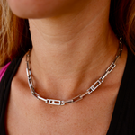 The Demi Chain Sliding Triple Diamond Necklace