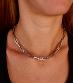 The Demi Chain Sliding Triple Diamond Necklace