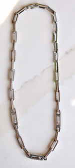 The Demi Chain Sliding Triple Diamond Necklace