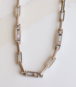The Demi Chain Sliding Triple Diamond Necklace