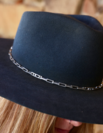 The Demi Chain Sliding Diamond Hat Band