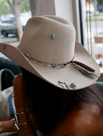 Tuscon Turquoise Skull Hat Pin