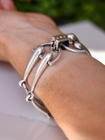 Diamond Snaffle Bit Bracelet