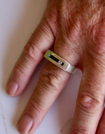 Men's Diamond Sliding Ring