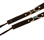 Double U Leather 5ct Turquoise Hat Band