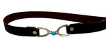 Double U Leather 5ct Turquoise Hat Band