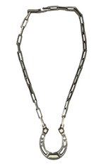 Six Diamond Horseshoe Necklace