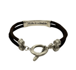 Leather ID Bracelet