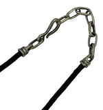 Kingman Heart Turquoise and Leather Necklace