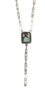 Diamond Demi Chain Turquoise Rosary