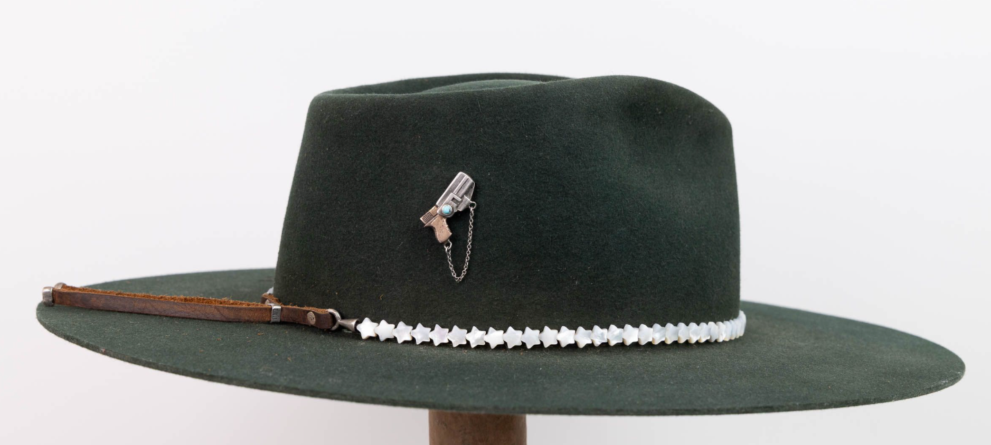 Small Mother of Pearl Star Hat Band