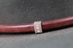Nine Diamond Leather Hat Band