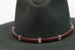 Nine Diamond Leather Hat Band