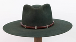 Nine Diamond Leather Hat Band