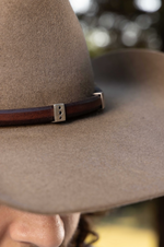 Nine Black Diamond Leather Hat Band