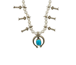 Pearl Turquoise Naja with Diamond