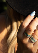 Gold Inlay Love Ring