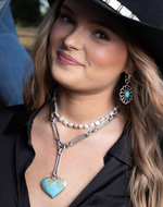 Kingman Melissa Heart Necklace