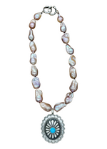 Blush Pearl Sonoran Concho Necklace