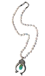 Sienna Diamond Turquoise Naja Necklace