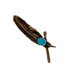 Turquoise Feather Hat Token