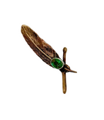 Turquoise Feather Hat Token