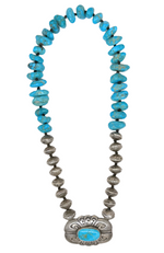 Spider Vein Concho Necklace