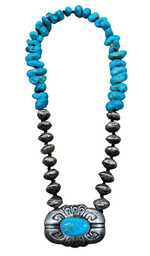 Spider Vein Concho Necklace