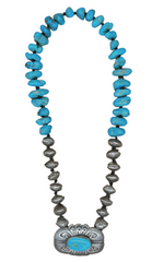 Spider Vein Concho Necklace