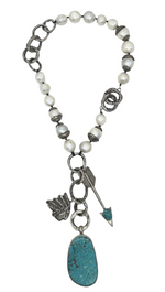 Baroque Pearl Rosary Necklace