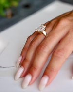 5.05 ct Emerald Cut Diamond 14K Gold Ring