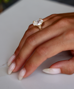 5.04 ct Oval Brilliant Diamond 14K Gold Ring