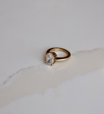 14K Gold Oval 2.02ct Diamond Pinky Ring #2