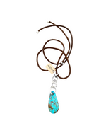 The Sahara Slab leather Necklace