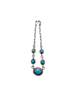 Blue Eyes Blind Concho Necklace