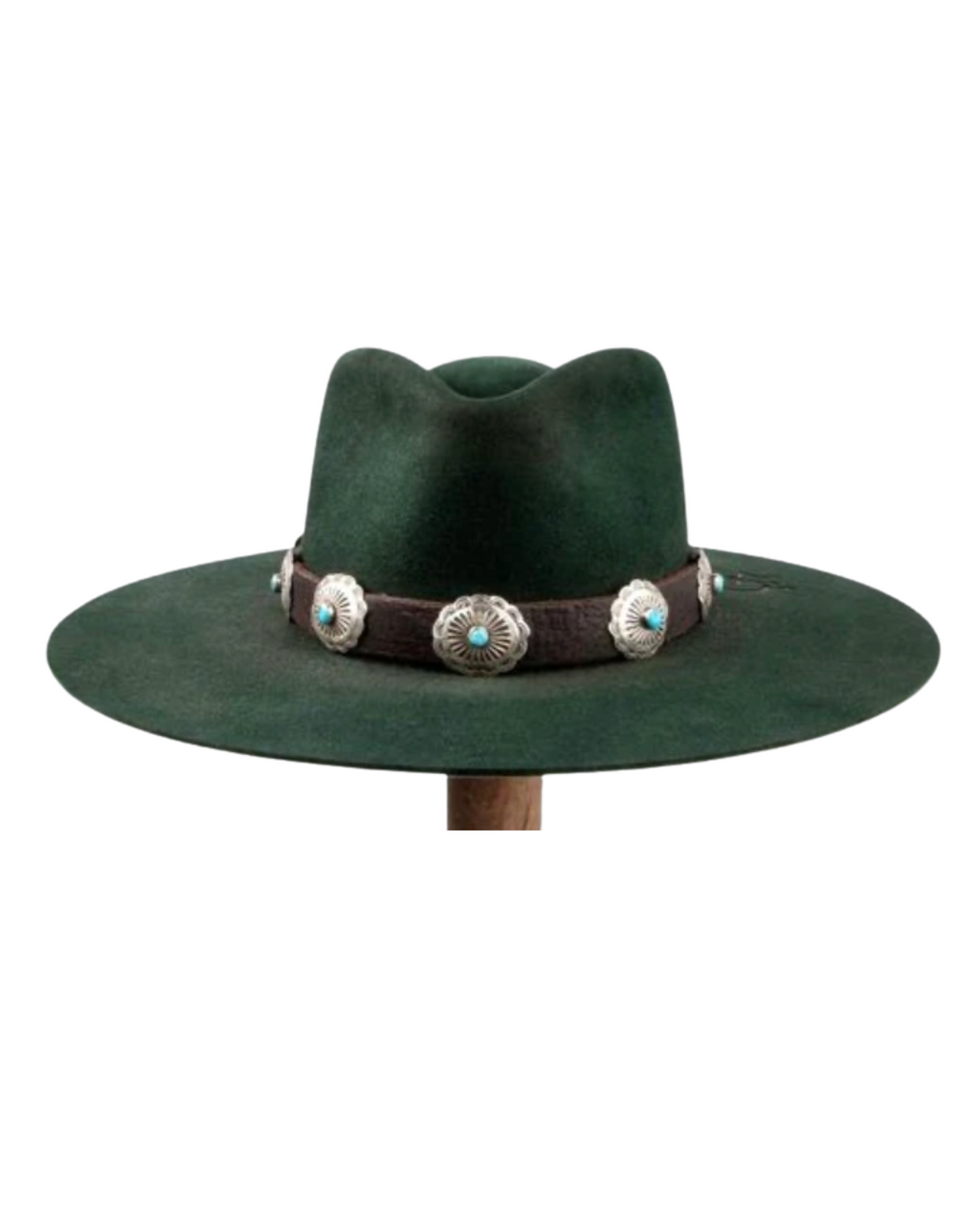 Blue Ridge Flower Concho Buckle Set Hat Band