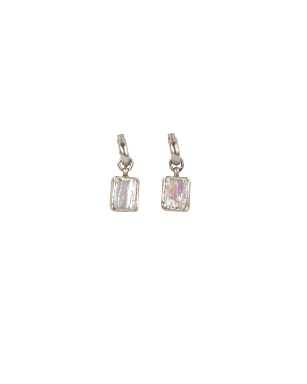 Diamond Baroque Pearl Earrings
