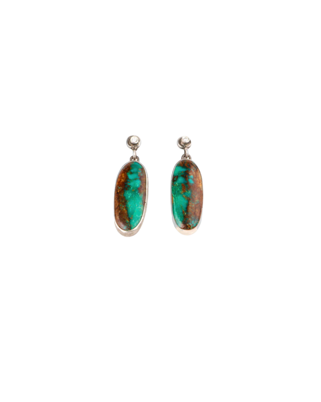 Diamond Royston Turquoise Earrings