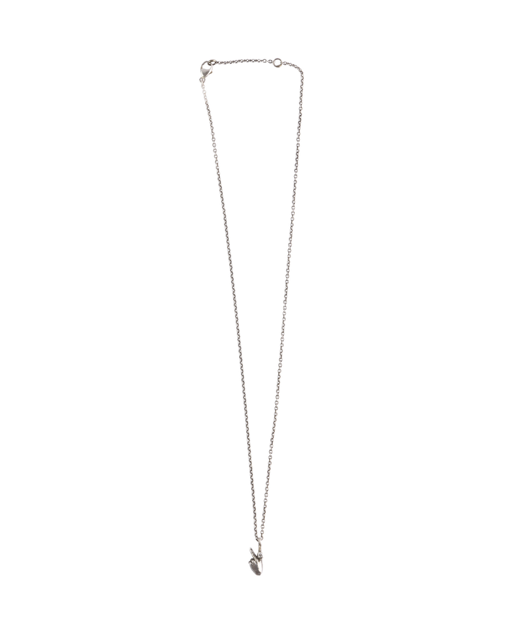 Peace Out Diamond Dainty Necklace