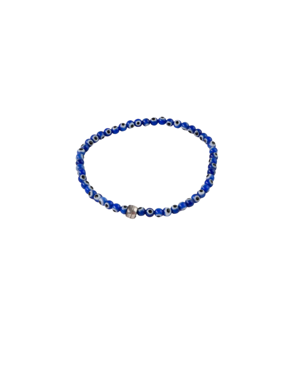 Blue Glass Eye Stretchy Bracelet
