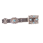 The All Out Turquoise Concho Belt