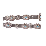 The All Out Turquoise Concho Belt