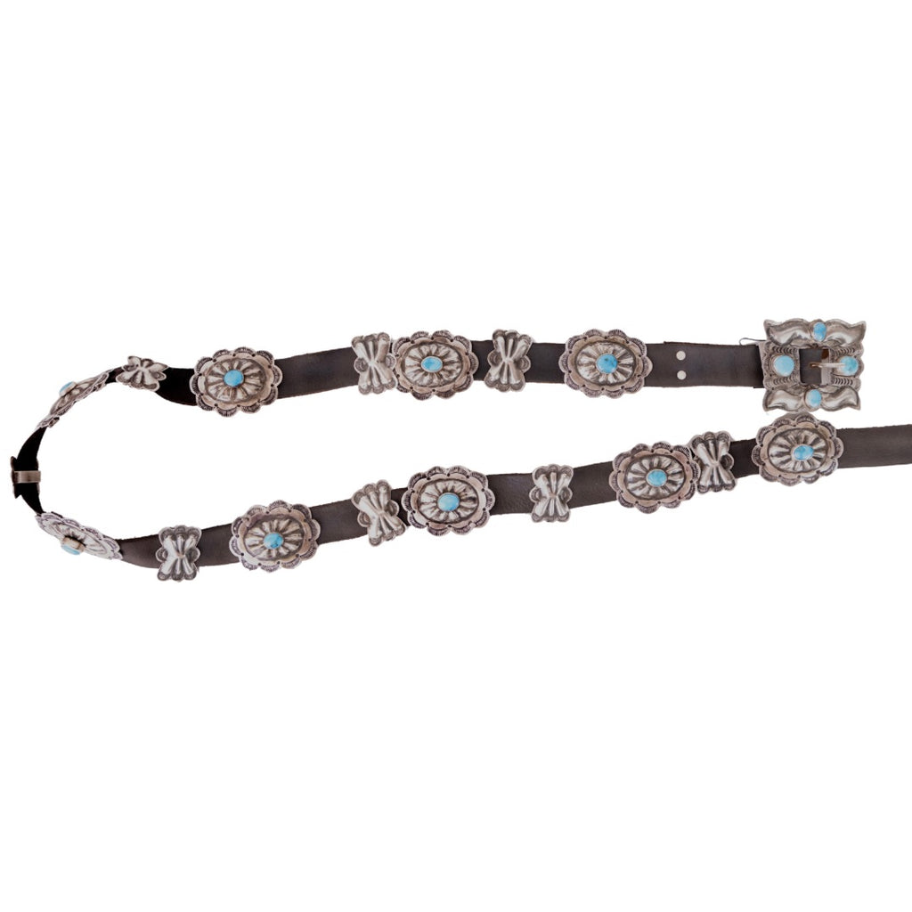 The All Out Turquoise Concho Belt