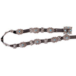The All Out Turquoise Concho Belt