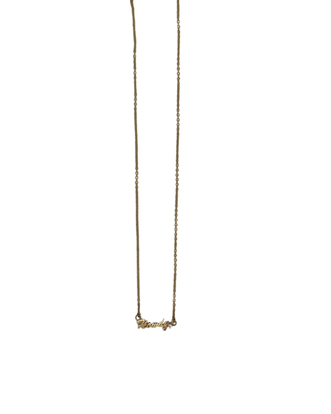 Howdy Diamond Dainty Necklace