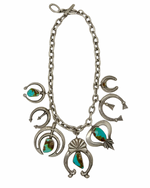 Multi Turquoise Naja Alyssa Chain Necklace